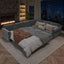 LLappuil Sectional Sofa with Pull Out Sofa Bed, Oversized Chenille Sofa Couch Convertible Sleeper Sofa Bed for Living Room Apartment