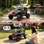 LLappuil 24V 2-Seater Ride On Car, 400W Kids All-Terrain Ride On Toys with Remote Control, 4 Wheel Suspension, Power display, Bluetooth, MP3 Music, LED Light for Age 3+ Years Old