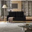 LLappuil Loveseat Sofa, 47" Small Couch, Love Seat Corduroy Sofa Couch for Compact Space Black
