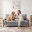 LLappuil 81" Chenille Sofa, Comfy Loveseat Sofa Couch , Mid-Century Upholstered Couch for Living Room