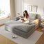 LLappuil 75" Chaise Lounge Chair Indoor, Oversized Chenille Upholstered Sofa Bed, Deep Seat Loveseat Sleeper Couch Reading Chairs, Cloud Sofa Couch for Living Room Bedroom