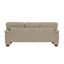 LLappuil 81" Mid-Century Modern Sofa, 3 Seat Sofa Cloud Couch for Living Room, Linen Camel