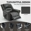 LLappuil Lift Power Recliner Chair, Dual Motor Massage Recliner Chair with Heat, Faux Leather Nursery Glider Rocker Recliner Chair for Living Room, Bedroom Gray