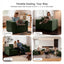 LLappuil 94" Boneless Couch, Corduroy 3 Seat Sofa, Deep Seat Cloud Sofa Couch for Living Room