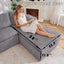 LLappuil 144" Sectional Sofa, Oversized Modular Sectional Couch with Chaise, Magazine Pockets, Removable Armrests, Cloud Boneless Corduroy Sofa Convertible Sofa Bed for Living Room