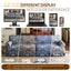 LLappuil 94" 3 Seater Sofa, Chenille 4 Seat Sofa for Living Room, 26.4" Extra Deep Seat Mid Century Sofa Blue