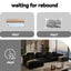 LLappuil 145" Sectional Sofa, Oversized Modular Sectional Sofa with Cup Holder, Hidden Storage, 4 Seat Corduroy Sofa Couch with Chaise for Living Room Black