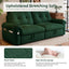 LLappuil 77" Pull Out Sofa Bed Queen Size, Loveseat Sofa Convertible Sleeper Sofa Bed, Flannelette Fabric Sofa Couch for Living Room Green