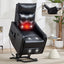 LLappuil Power Lift Recliner Chair, 8‑Point Vibration Massage Reclining Chair with Heat, Faux Leather Reading Chair with Side Pocket, USB Charge Port, Remote Control for Living Room