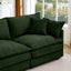 LLappuil Modular Sectional Sofa, Sectional Couch with Movable Ottoman, Chenille 4 Seat Cloud Sofa Couch for Living Room Green
