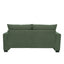 LLappuil 69" Loveseat Sofa, Upholstered Couch with 2 Throw Pillows for Living Room, Linen Green