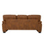 LLappuil 81" Mid-Century Modern Sofa, 3 Seat Sofa Cloud Couch for Living Room, Foil Fabric Light Brown