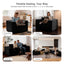 LLappuil 67" Loveseat Sofa, Corduroy Boneless Cloud Sofa Couch for Living Room