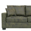 LLappuil 69" Loveseat Sofa, Upholstered Couch with 2 Throw Pillows for Living Room, Foil Fabric Green