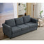 LLappuil Pull Out Sofa Bed Queen Size, 82" 3 Seat Sofa Convertible Sofa Bed, Velvet Sofa Couch with Memory Foam Mattress for Living Room Dark Gray