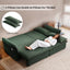 LLappuil Pull Out Sofa Bed Queen Size, 85" Loveseat Sofa with Movable Ottoman, USB Charging Port, Corduroy Sofa Couch Convertible Sofa Bed for Living Room Green