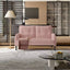 LLappuil Loveseat Sofa, 47" Small Couch, Love Seat Corduroy Sofa Couch for Compact Space Pink