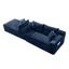 LLappuil 106" Sectional Sofa, Modular Sectional Couch with Right Chaise, Deep Seat Corduroy Cloud Sofa for Living Room