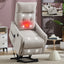 LLappuil Power Lift Recliner Chair, 8‑Point Vibration Massage Reclining Chair with Heat, Chenille Reading Chair with Side Pocket, USB Charge Port, Remote Control for Living Room