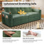LLappuil 73" Pull Out Sofa Bed Queen Size, Loveseat Sofa Convertible Sleeper Sofa Bed, Corduroy Sofa Couch for Living Room Green
