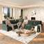 LLappuil Sectional Sofa, Sectioanl Couch with Pull Out Sofa Bed King Size, Chenille Sofa Conertible Sofa Bed for Living Room