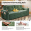 LLappuil 73" Pull Out Sofa Bed Queen Size, Loveseat Sofa Convertible Sleeper Sofa Bed, Corduroy Sofa Couch for Living Room Green