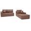 LLappuil 108" Sectional Sofa, Modular Sectional Couch with Left Chaise, Deep Seat Faux Leather Cloud Sofa for Living Room