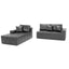 LLappuil 108" Sectional Sofa, Modular Sectional Couch with Right Chaise, Deep Seat Faux Leather Cloud Sofa for Living Room