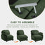 LLappuil 104" Sectional Sofa, L Shaped Modular Sectional Couch with Movable Ottoman, Cloud Chenille Sofa Couch for Living Room