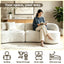 LLappuil 114" Sectional Sofa, Oversized Curved Modular Sectional Couch with Deep Seat, Chenille Boneless Sofa Couch for Living Room