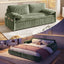 LLappuil 80" Corduroy Sofa, Pull Out Sofa Bed King Size, Loveseat Sofa Convertible Sofa Bed for Living Room