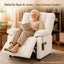 LLappuil Recliner Chair, Power Zero Gravity Chenille Reclining Sofa Chair, Electric Adjustable 90‑160° Recliner Reading Chair for Living Room