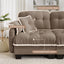 LLappuil 70" Loveseat Sofa, Modular Sectional Couch with Movable Ottoman, Chenille Cloud Sofa Couch for Living Room