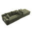 LLappuil 106" Sectional Sofa, Modular Sectional Couch with Left Chaise, Deep Seat Corduroy Cloud Sofa for Living Room