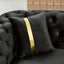 LLappuil Sectional Sofa, 111" Chesterfield Sofa with Curved Arm Button Tufted, Velvet Cloud Sofa Couch for Living Room Black