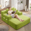 LLappuil Chaise Lounge Chair Indoor, Corduroy Boneless Sofa Bed, Deep Seat Sleeper Couch Reading Chairs, Cloud Sofas Couches for Living Room, No Assembly Required Olive