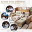 LLappuil 77" Pull Out Sofa Bed Queen Size, Loveseat Sofa Convertible Sofa Bed with USB Port Cupholders, Chenille Sofa Couch for Living Room Beige