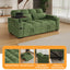 LLappuil 65" Pull Out Sofa Bed, Corduroy Sofa Couch Covertible Sofa Bed, Loveseat Sofa for Living Room Green