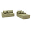 LLappuil 108" Sectional Sofa, Modular Sectional Couch with Left Chaise, Deep Seat Faux Leather Cloud Sofa for Living Room