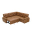 LLappuil 85" x 85" Sectional Sofa, L Shaped Sectional Couch with Pull Out Sofa Bed, Convertible Sofa Bed with Hidden Storage, Foli Fabric 5 Seat Sofa Couch for Living Room