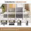 LLappuil King Size Convertible Sofa Bed, 87" DIY Chenille Sofa Couch with Deep Seat for Living Room Light Gray