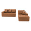 LLappuil 108" Sectional Sofa, Modular Sectional Couch with Left Chaise, Deep Seat Faux Leather Cloud Sofa for Living Room