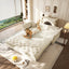 LLappuil 74" Queen Size Pull Out Sofa Bed, Lovseat Sleeper Sofa Couch Convertible Sofa Bed, Velvet Sofa for Living Room Beige