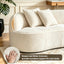 LLappuil 114" Sectional Sofa, Oversized Curved Modular Sectional Couch with Deep Seat, Chenille Boneless Sofa Couch for Living Room