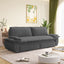 LLappuil 73" Pull Out Sofa Bed Queen Size, Corduroy Loveseat Sofa Couch Convertible Sofa Bed for Living Room Gray