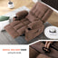 LLappuil Recliner Chair, 360° Swivel Massage Recliner Chair with Heat, Nursery Glider Rocker Manual Recliner Chair with Side Pocket, 2 Cup Holders, USB Charge Port for Living Room, Bedroom Brown