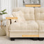 LLappuil 101" Sectional Sofa, Modular Sectional Couch with Movable Ottoman, Chenille Cloud Sofa Couch for Living Room