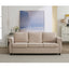 Lappuil 82" Pull Out Sofa Bed Queen Size, Mid-century 3 Seat Sofa with 3.35" Memory Foam Mattress, Convertible Sofa Bed with Rivet Handrail Armrest for Living Room Dark