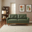 LLappuil 65" Loveseat Sofa, Love Seat Small Sofa Couch for Living Room, Bedroom, Compact Space, Foil Fabric Green