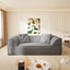 LLappuil 80" Futon, 3 Seat Sofa Convertible Sofa Bed, Chenille Sofa Couch for Living Room Gray